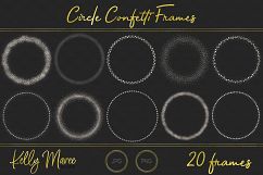 Silver Circle Confetti Frames Product Image 4