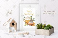 Watercolor Pumpkin Spice Latte design Product Image 3