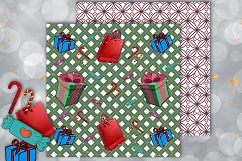 Christmas papers, jingle all the way, Scrapbook, holidays Product Image 4