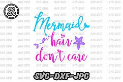 Mermaid Hair Don't Care SVG Product Image 1