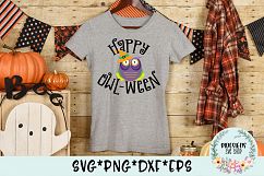 Happy Owl-Ween SVG Cut File Product Image 2