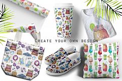 Summertime. Watercolor clip art. Product Image 4