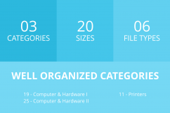 55 Computer &amp; hardware Filled Low Poly Icons Product Image 3