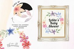 Watercolor Floral Wreaths 7 Embellish Garlands Pretty Flower Product Image 5