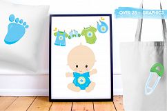 Baby Boy  graphics and illustrations Product Image 5