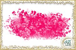 Brush Strokes in American Pink Glitter - Digital Clipart 24 of beautiful PNG files Product Image 14