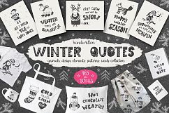 Winter quotes, animals, cards. Product Image 1