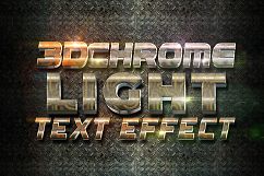 3D Chrome Light Text Effect Product Image 1