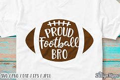 Football, SVG, Proud Football Bro, Brother, Football Bro PNG Product Image 2