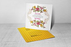 Floral Wedding Invitation Postcard Product Image 2