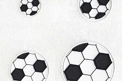 Soccer Ball Football Applique Machine Embroidery Design Product Image 1