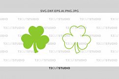 Shamrock monogram svg, Shamrock Outline, clover Outline svg, Svg Files for Silhouette Cameo or Cricut, Commercial &amp; Personal Use. Product Image 1