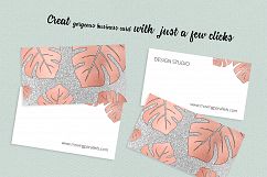 Rose Gold Foil Marble Business Card Product Image 3