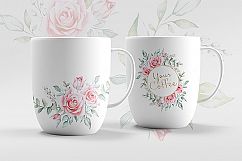 Pink Roses Watercolor Bundle Product Image 7