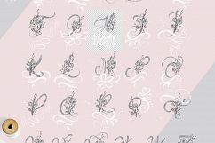 Flowers Letters watercolor alphabet Product Image 8