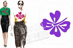 Hibiscus Hawaii Flowers Machine Embroidery Design 6 Sizes Product Image 1