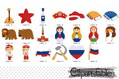 Russian clipart, Moscow, Kremlin design - digital clipart Product Image 2