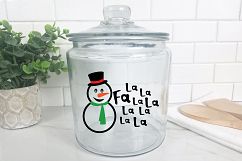 Fa La La La La - Deck the Halls Christmas SVG Cut File - DXF Product Image 9