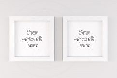 Modern white square frame mock ups Product Image 1