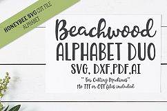 Beachwood Alphabet Duo SVG Cut Files Product Image 1