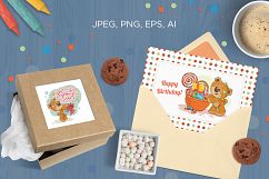 Lovely teddy bears. Happy Birthday. Product Image 3