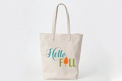 Hello Fall SVG - Fall SVG Cut File - DXF EPS PNG JPG PDF AI Product Image 7