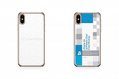 Apple iPhone Xs 2d PC Clear Case Design Mockup 2018 Product Image 1