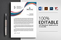 4 Format Letterhead Design Product Image 1