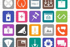 100 Material Design Filled Round Corner Icons Product Image 2