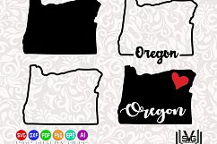 Oregon Designs SVG - Oregon state svg - Oregon outline svg - Love oregon - Oregon prints svg - Cricut files - Silhouette files Product Image 1