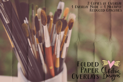 Folded Paper Textures - Paper Overlays &amp; Photoshop Brushes Product Image 5
