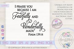 Fearfully and Wonderfully Made Psalm 139 SVG DXF LL009F Product Image 1