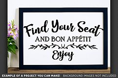 Find Your Seat SVG Wedding Sign - Take Photos Wedding - 5509 Product Image 3
