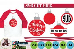 Christmas Balls SVG Cut File Product Image 1