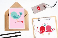 Love Birds graphics and illustrations Product Image 4