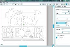 Papa bear SVG - Papa svg digital - Papa Bear with Arrow Product Image 2