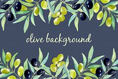 Olive set. Watercolor collection. Product Image 7