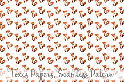 Foxes Papers, Seamless Foxes Background Pattern Product Image 4