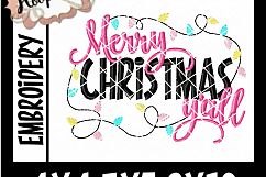 Merry Christmas Y&#039;all - Christmas Embroidery Product Image 2
