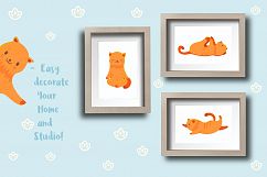Yoga Cats Clipart Collection Product Image 7