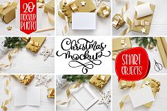 Christmas background mockup with smart object Product Image 1
