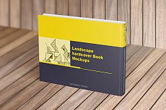 Landscape Hardcover Book Mockup Product Image 6