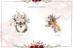 Burgundy Bouquets &amp; Animals Product Image 7