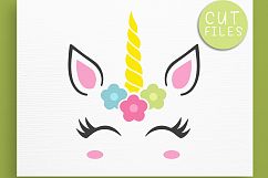 Unicorn SVG - Unicorn face SVG - Unicorn cut files DXF Product Image 6