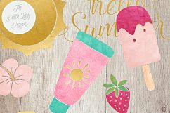 Summer Beach Clipart Set Product Image 6