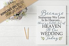 A little bit of heaven at our Wedding SVG Cut File Product Image 1