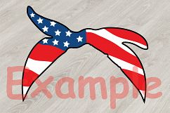 Cow USA Flag Bandana, cowboy 4th July Farm Milk 835S Product Image 4
