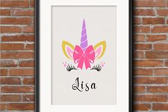 Unicorn svg, unicorn face svg, licorne, unicorn face clipart Product Image 4