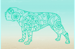 Bulldog Mandala Zentangle SVG Dxf Eps Png files for Cricut Product Image 7