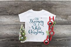 I'm Dreaming of a White Christmas SVG Cut File - EPS DXF PNG Product Image 7